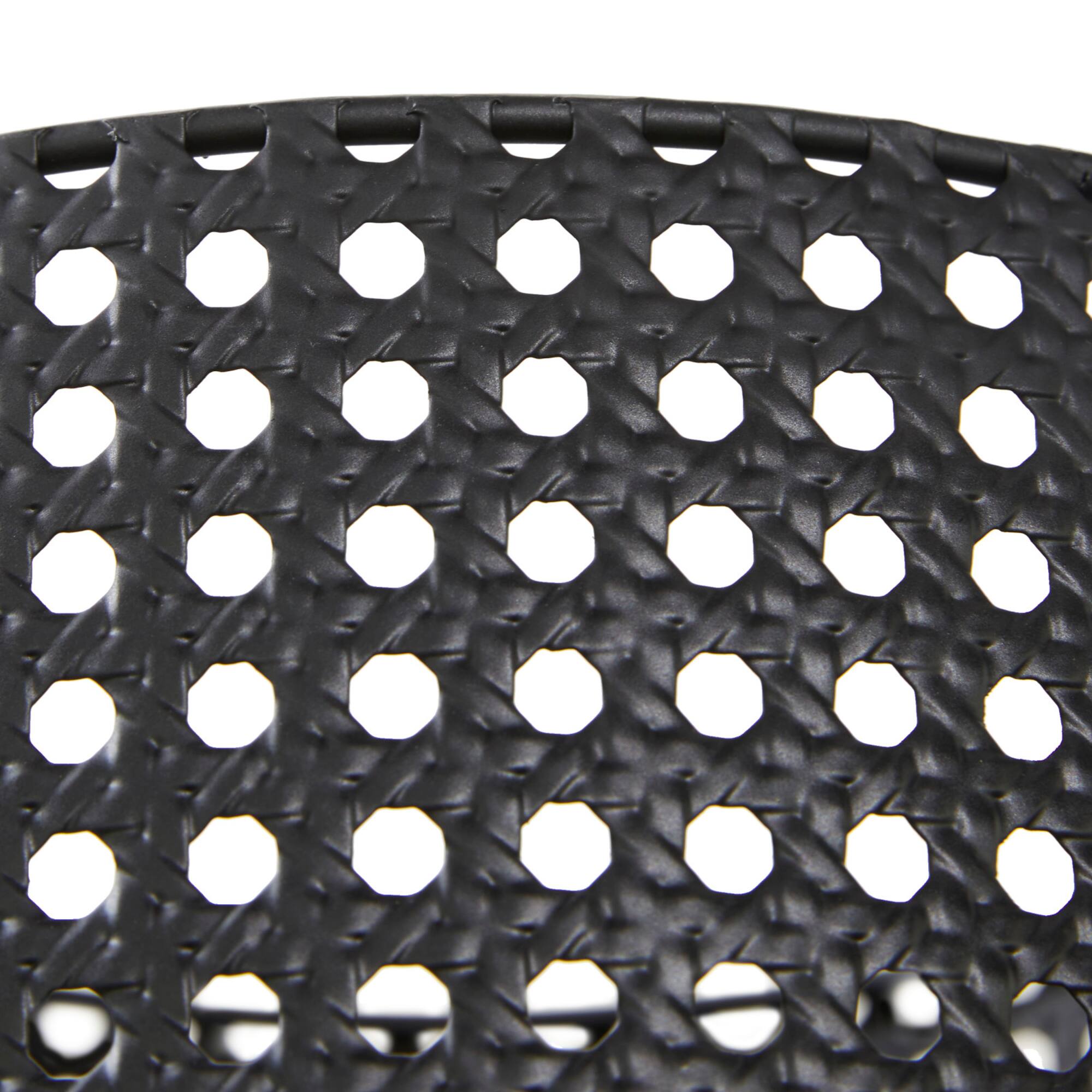 CosmoLiving by Cosmopolitan Black Metal Chic Planter Set
